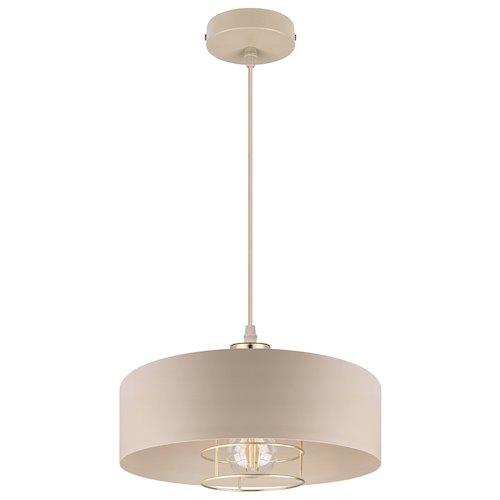 Lampa wisząca E27 beżowy żyrandol Velto Loft 30cm