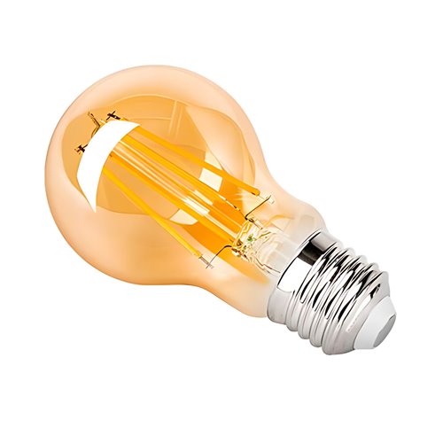 Żarówka LED E27 Filament A60 10W Amber 4000K