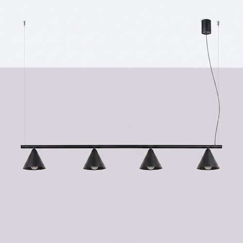 Lampa wisząca Nox 4-punktowa 4xE14 czarna