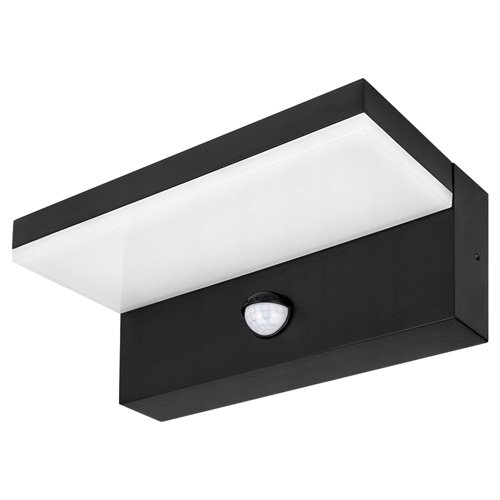 Lampa elewacyjna LED Hestio 9W z czujnikiem PIR czarna
