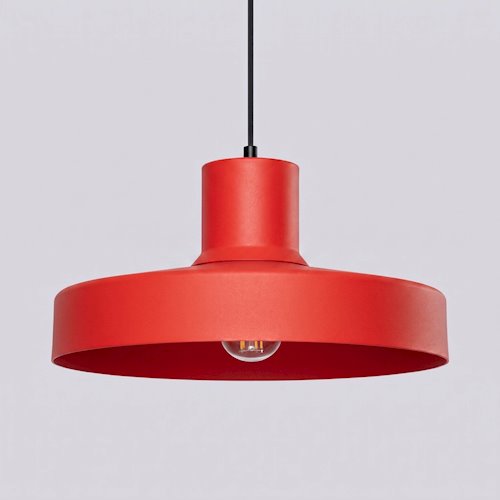Lampa wisząca klasyczna Bilo 1xE27 czerwona