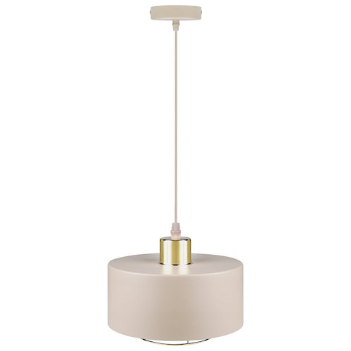 Lampa wisząca pojedyncza E27 Velto Loft 20cm beżowa
