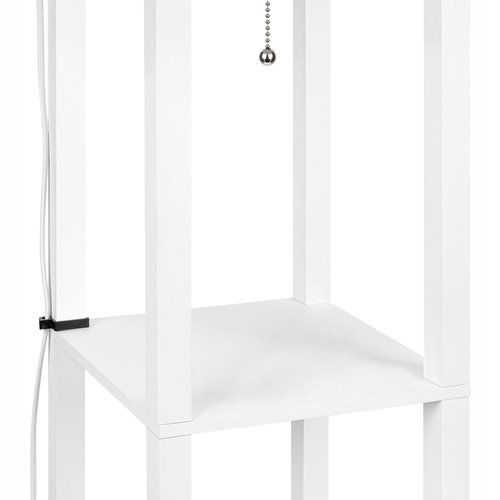 Lampa stojąca Square 1xE27 160cm biała