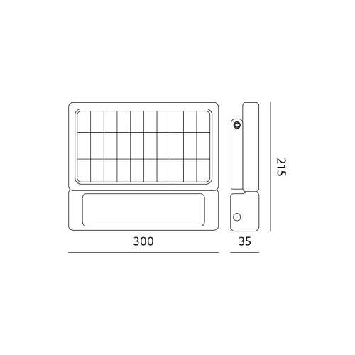 Naświetlacz solarny LED line 10W 