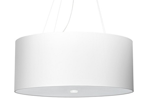 Lampa wisząca okrągła OTTO 60 cm biała 5xE27