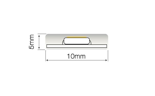 Taśma LED line 300 SMD3528 12V biała ciepła 2865-3025K w osłonie silikonowej IP67 5 metrów