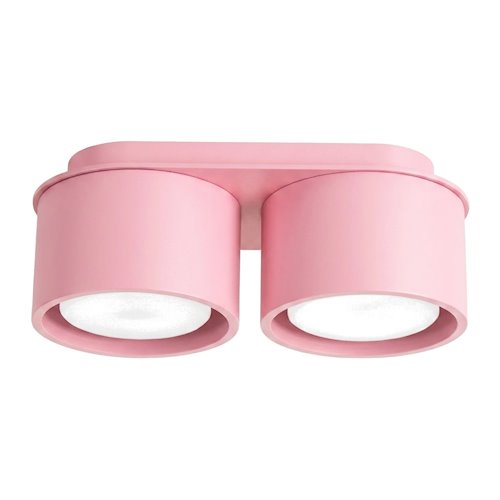 Lampa sufitowa podwójna tuba Modo 2xGx53 różowa