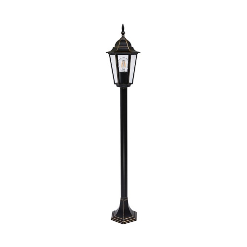 Lampa ogrodowa LO4103 Czarno-Złota