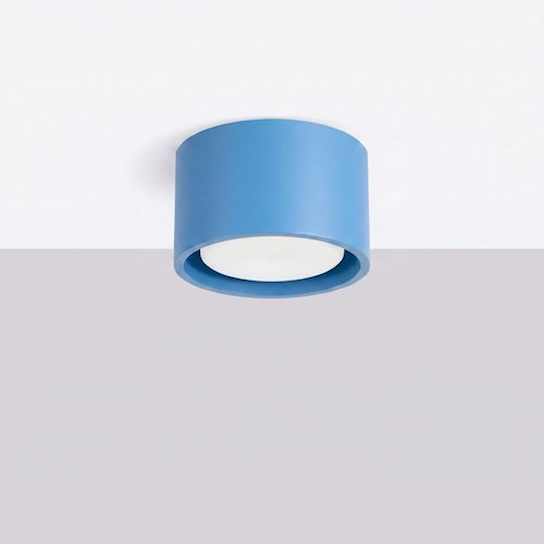 Lampa sufitowa tuba Modo 1xGx53 błękitna
