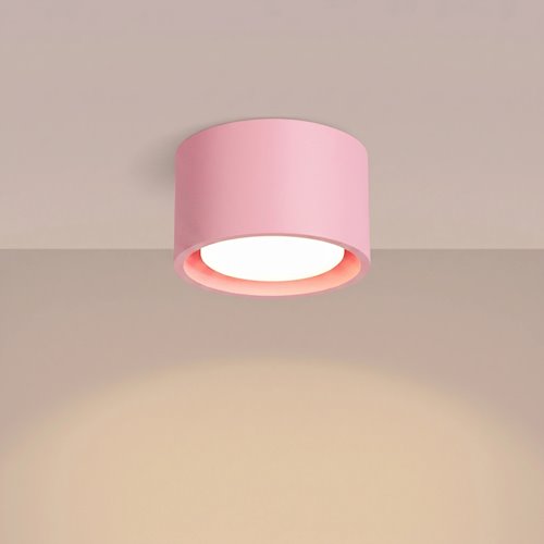 Lampa sufitowa tuba Modo 1xGx53 różowa