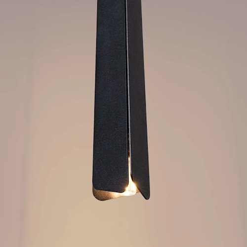 Lampa wisząca potrójna Prysm listwa 3xG9 czarna