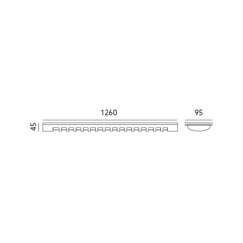 Oprawa świetlówkowa LED Zebra 1x120