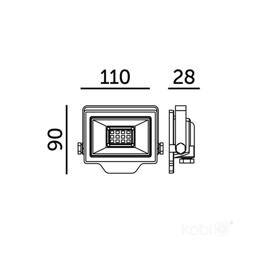 Naświetlacz LED 20W Delyo 1600lm Neutralny