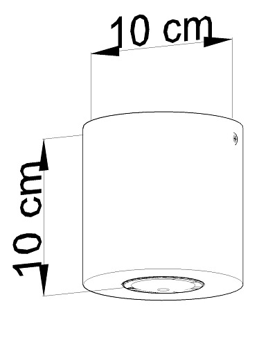 Halogen natynkowy okrągły ORBIS 1xGU10 Naturalne Drewno