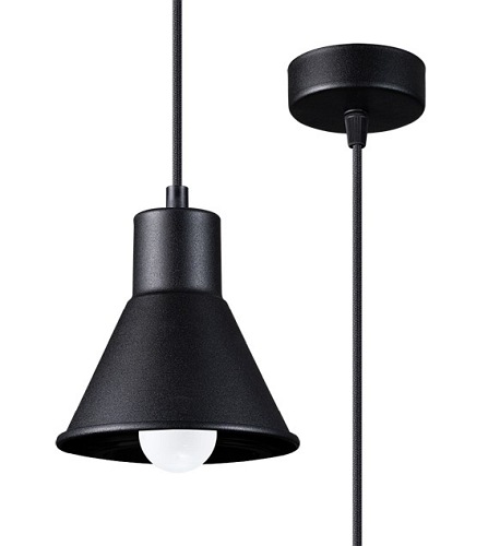 Lampa wisząca TALEJA 1 czarna 1xE27