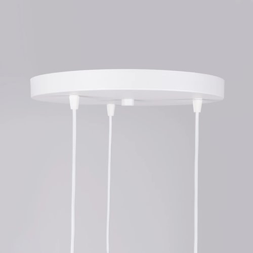 Lampa wisząca potrójna Brina okrągła 3xG9 biała