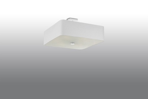 Lampa sufitowa LOKKO kwadratowa 45x45 5xE27 biała