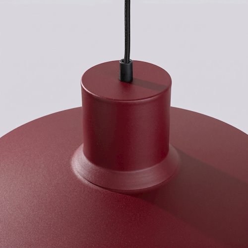 Lampa wisząca klasyczna Bilo 1xE27 burgundowa