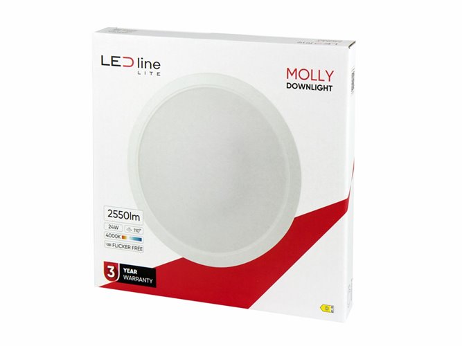 Panel LED Downlight MOLLY 24W 2350lm 3000K okrągły