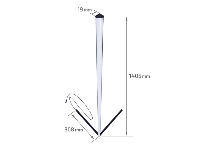 Lampa podłogowa LED z pilotem RGB+CCT 140cm 9W czarna