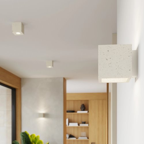 Oprawa natynkowa Quad beton 1xGU10 beżowy
