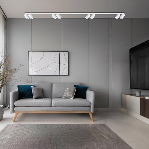 Lampa sufitowa z reflektorami Hero 8xGU10 biała