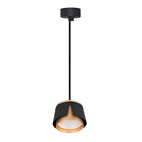 Lampa wisząca pojedyncza GX53 czarna-złoto