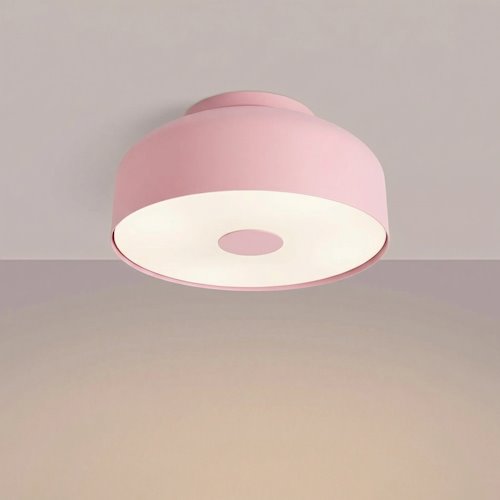 Lampa sufitowa okrągła Omiq 4xE27 różowa