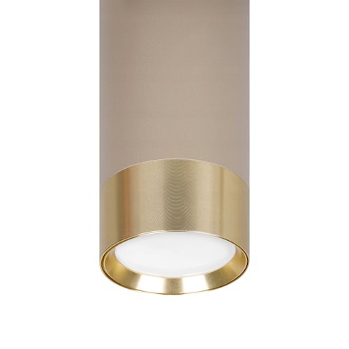 Lampa wisząca tuba 1xGU10 Naomi beż-złoty