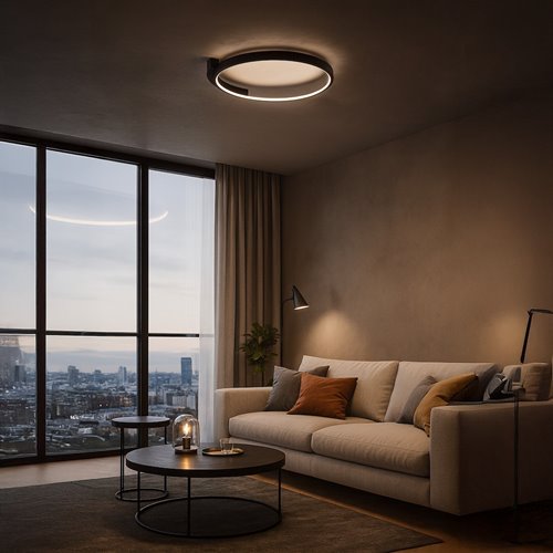 Lampa sufitowa LED nowoczesna okrąg Luna 18W 4000K