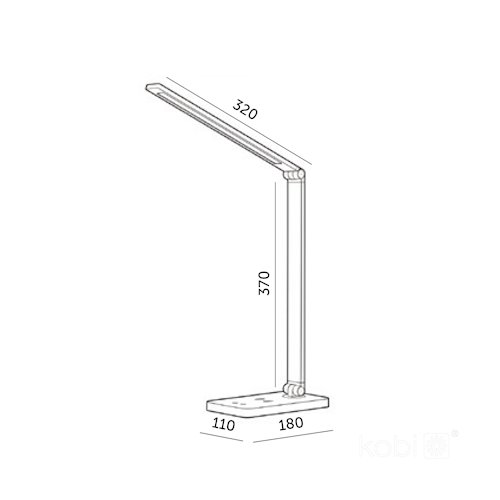 Lampka biurkowa LED Noblite Q 7W CCT czarna