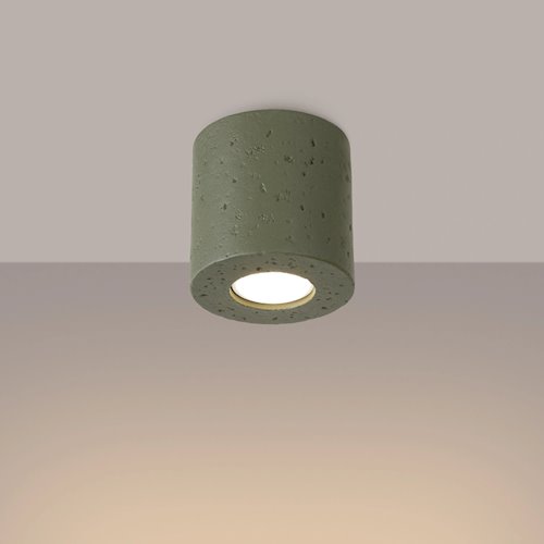 Oprawa natynkowa Orbis beton 1xGU10 zielony oliwkowy