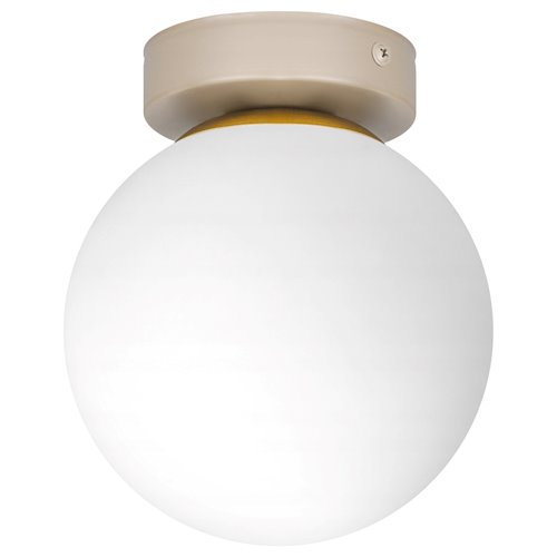 Lampa sufitowa mleczna kula Bali 15cm 1xE27 beżowa