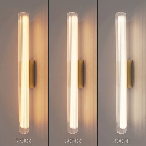 Kinkiet ścienny liniowy LED 11W 3CCT 60cm akryl złoty
