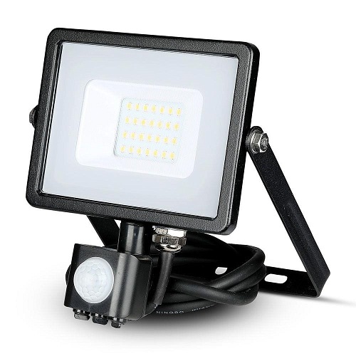 Reflektor LED V-TAC 20W SAMSUNG Czujnik Cut-OFF Czarny VT-20-S 6400K 1600lm 