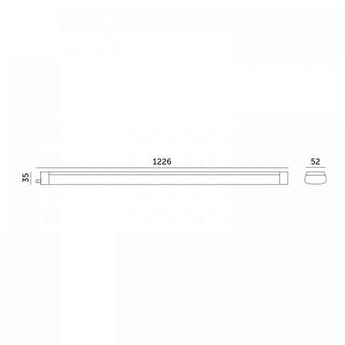 Oprawa hermetyczna LED Cortez PRO 50W 120cm 6500lm 4000K