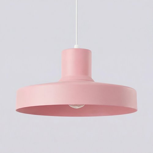 Lampa wisząca klasyczna Bilo 1xE27 różowa