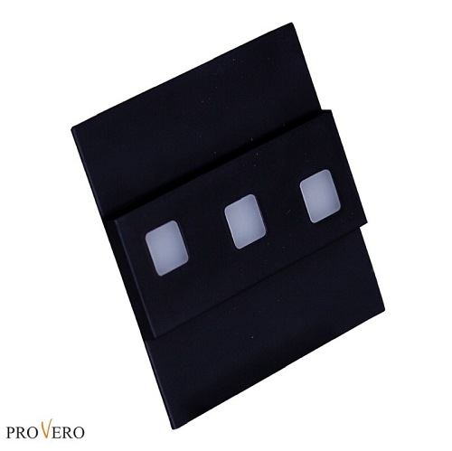Czarna oprawa schodowa LED 1,2W Pro Vero Modesto 12V biała ciepła