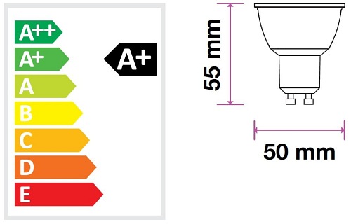 żarówka LED GU10 6,5W V-TAC 5 lat gwarncji