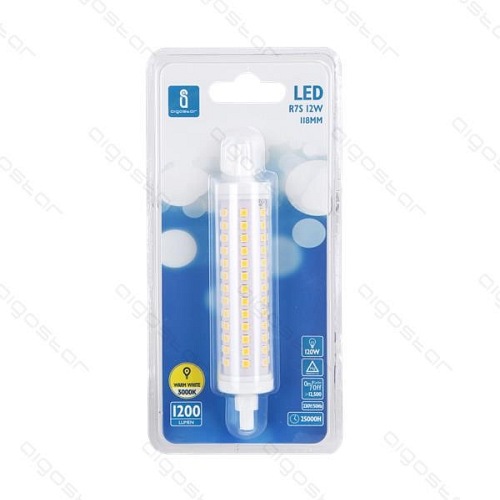 żarnik LED r7s 118mm 12W ciepła