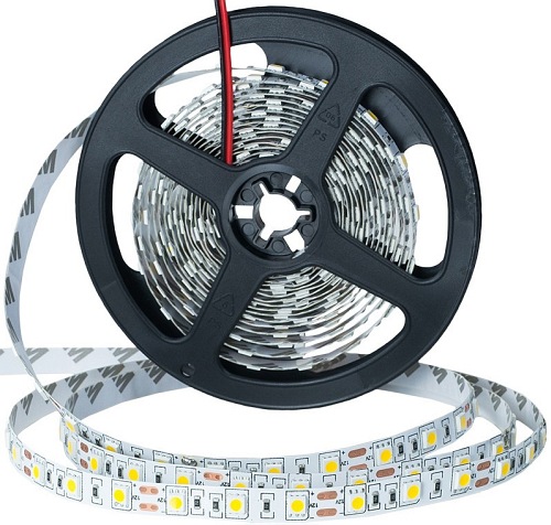 Taśma LED 5m 300xSMD5050 72W 12V DC IP20 b. ciepła