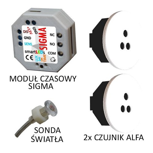 Zestaw schodowy LED Basic z modułem czasowym 12V/230V