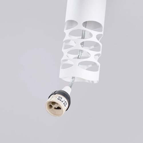 Lampa wisząca potrójna Liro 3xGU10 okrągła biała