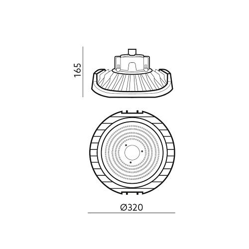 Lampa LED High Bay NINA 200W 1-10V 32000lm 4000K IP65