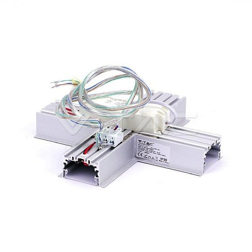 Łącznik X Opraw V-TAC 16W Linear Downside Srebrny VT-7-41-X 4000K 1600lm