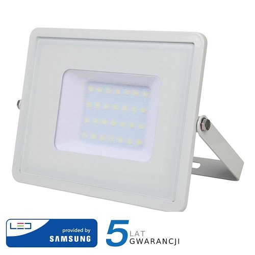 Naświetlacz LED V-TAC 30W SAMSUNG Biały VT-30 6400K 2400lm 