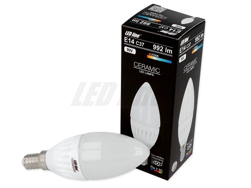 Żarówka E14 LED 9W 992lm świeczka  LED line® biała ciepła 2700K