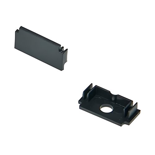 Profil LED GK Maxi czarny anodowany z kloszem mlecznym - 1m