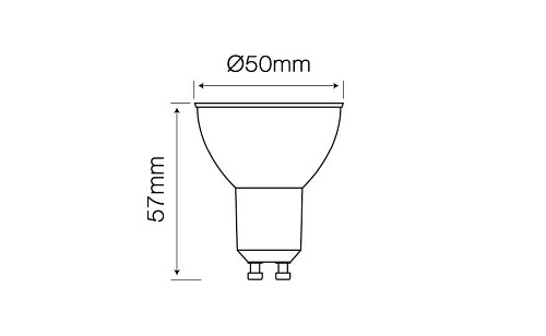 Żarówka LED line GU10 SMD 220-260V 3W 273lm 120° biała zimna 6500K