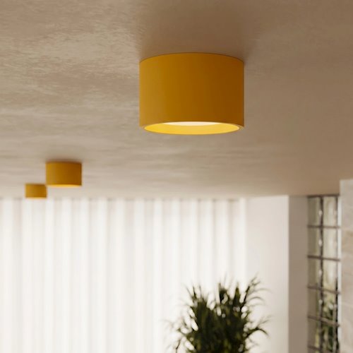 Lampa sufitowa tuba Modo 1xGx53 żółta